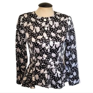 VINTAGE Peplum Blouse  | size 10